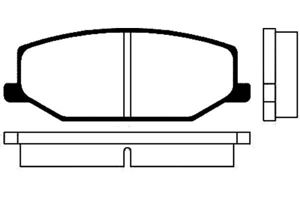 KAVO PARTS Комплект тормозных колодок, дисковый тормоз BP-8501